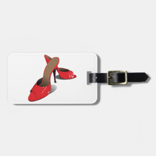 Chic Red High Heels Glamourous Stiletto Fashion Luggage Tag