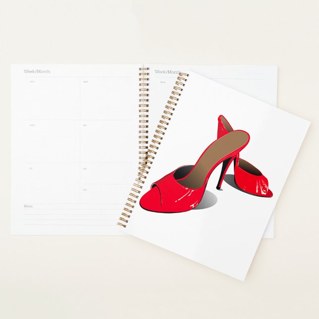 Chic Red High Heels Glamourous Stiletto Fashion  Planner (Creator Uploaded)