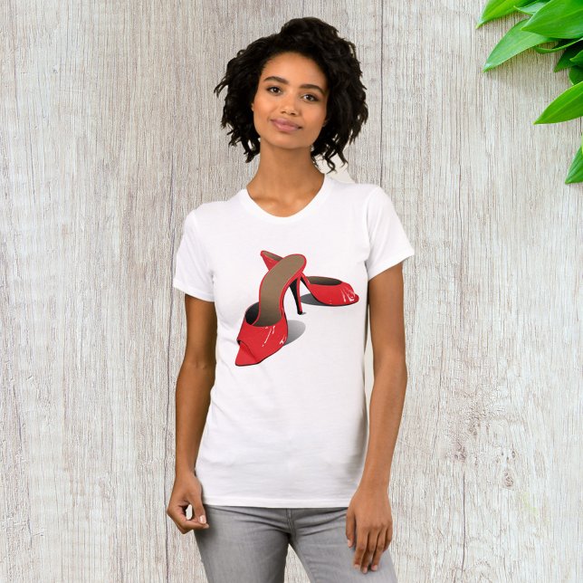 Chic Red High Heels Glamourous Stiletto Fashion  T-Shirt (Creator Uploaded)