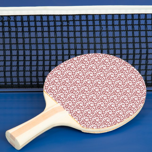 Chic Red Pattern Everyday Tote Bag Ping Pong Paddle (Insitu)