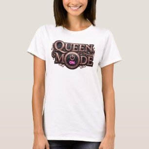 Chic Red QUEEN MODE Shirt Design