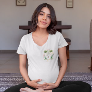 Chic Retro Palm Springs Baby Shower Mum-to-Be T-Shirt