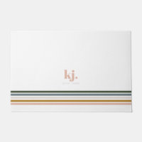 Chic Retro Stripes Monogram