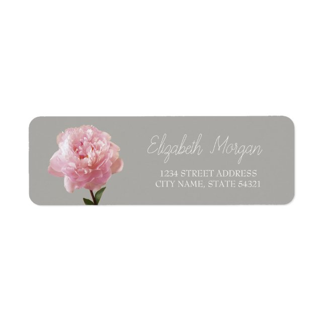 Chic Romantic  Carnation   Address Label (Front)