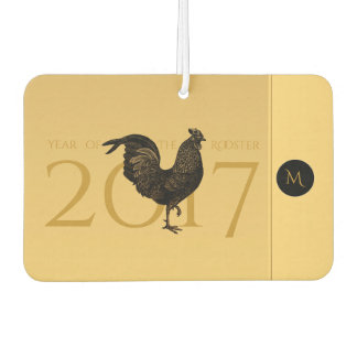 Chic Rooster Chinese New Year 2017 Monogram Car AF Air Freshener