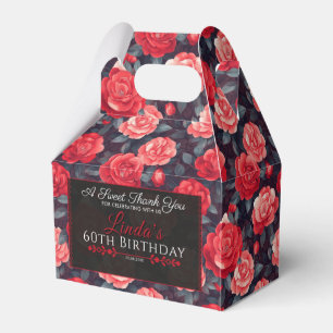 Chic Rose Birthday Favour Box For Small Goodies