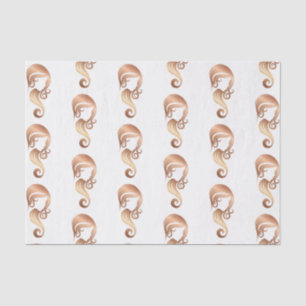 Chic Rose Gold Beauty Girl Hair & Makeup Salon Tissue Paper