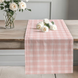 Chic Rose Gold Chequered Table Runner Special Even