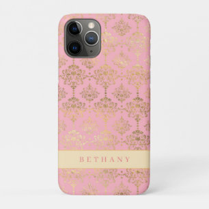 Chic Rose Gold Damask Case-Mate iPhone Case