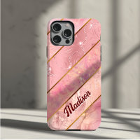 Chic rose gold girly elegant geometric