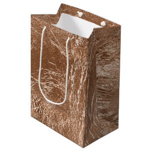Chic Rose Gold Glam Medium Gift Bag