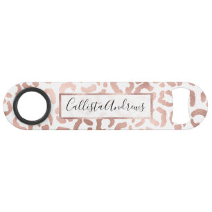 Chic Rose Gold Leopard Cheetah Animal Print