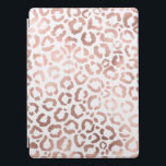 Chic Rose Gold Leopard Cheetah Animal Print iPad Pro Cover<br><div class="desc">This elegant and chic design is perfect for the modern fashionista. It features a faux printed rose gold hand-drawn leopard/cheetah safari animal print on a simple white background. It's pretty, cute, and trendy! ***IMPORTANT DESIGN NOTE: For any custom design request such as matching product requests, color changes, placement changes, or...</div>