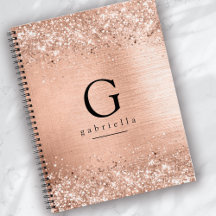Chic Rose Gold Monogram 