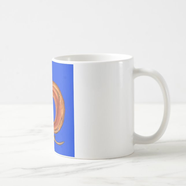 Chic Round Hakuna Matata Navy Blue collection Coffee Mug (Right)
