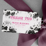 Chic Rustic Cow Print Hot Pink 30th Birthday Party Gift Tags<br><div class="desc">Chic Rustic Cow Print Hot Pink 30th Birthday Party Gift Tags</div>
