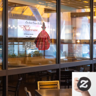 Chic Salon Glamourous Luxury Salon Window Decal