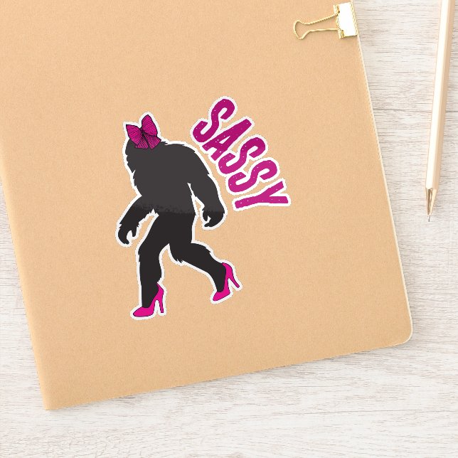 Chic Sassy Sasquatch (Big Foot) (Notebook)