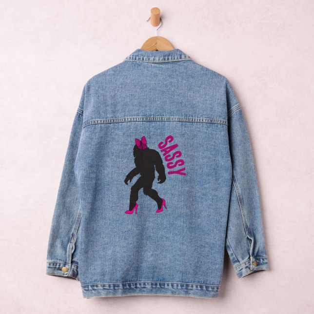 Chic Sassy Sasquatch (Big Foot) Denim Jacket (Hangar)