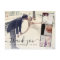 Chic Script 4 Photo Collage Wedding Thank You