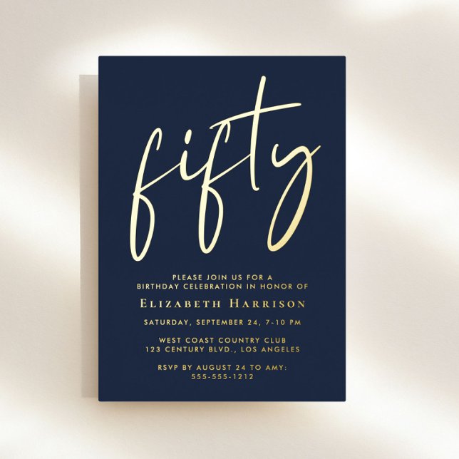 Chic Script 50th Birthday Party (Creator Uploaded)