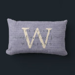 Chic Script Future Mr Mrs Monogram Blue Linen Lumbar Cushion<br><div class="desc">Elegant future mr mrs keepsake blue woven linen effect pillow with your text in off-black chic handwritten script calligraphy. Simply add your name and monogram. Perfect gift for a bridal shower, engagement, or Valentine's Day. Exclusively designed for you by Happy Dolphin Studio. If you need any help or matching products,...</div>