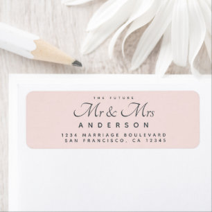 Chic Script Future Mr Mrs Wedding Address