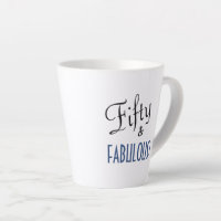 Chic Script Typography Fifty & FABULOUS! Birthday