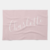 Chic Script Typography Personalised Name | Pink