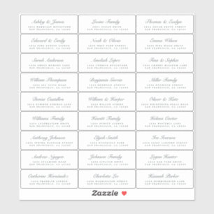Chic Script Wedding Guest Address Labels