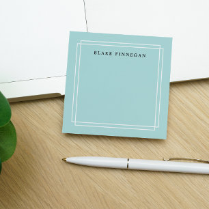 Chic Sea Green Personalised Post-it Notes