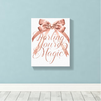 Chic Self Love and Empowerment Message Canvas Print