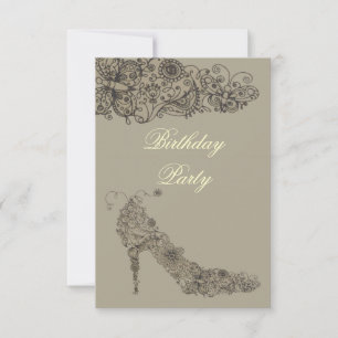 Chic Shoe ~ Invitations