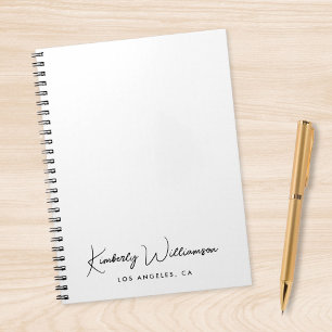 Chic Signature Script Business Notebook