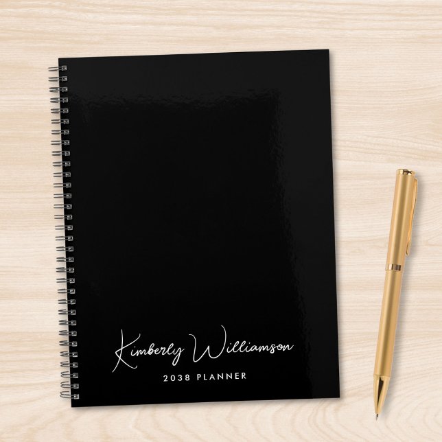 Chic Signature Script Monogram Black Planner (Chic Signature Script Monogram Black Planner)