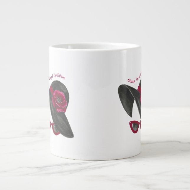 Chic Silhouette Large Coffee Mug (Front)