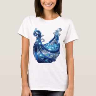 Chic Silver BLUE JEWELRY Custom Tee