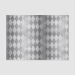 Chic Silver Harlequin Diamond Pattern Tissue Paper<br><div class="desc">This chic tissue paper features a faux silver harlequin diamond pattern. Perfect for Mardi Gras,  Christmas and other holiday gift wrapping and decoupage projects.</div>