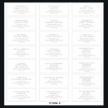 Chic Silver Typography Wedding Guest Address Label<br><div class="desc">These chic silver typography wedding guest address labels are perfect for a modern wedding. The simple silver grey colour design features unique industrial lettering typography with modern boho style. Customisable in any colour. Customise each label with the name and address of your guests. 21 labels per sheet. Add each sheet...</div>