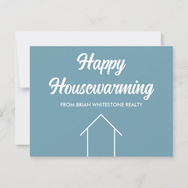 Chic Simple Real Estate Company Custom Marketing Card (Front)