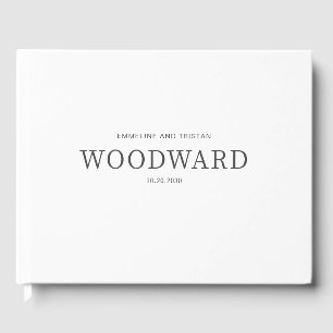 Chic Simple Wedding Guest Book