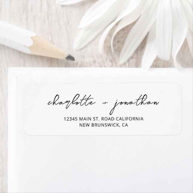 Chic Simple Wedding Return Address (Insitu)