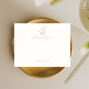 Chic & Simple Wildflower Wedding Thank You