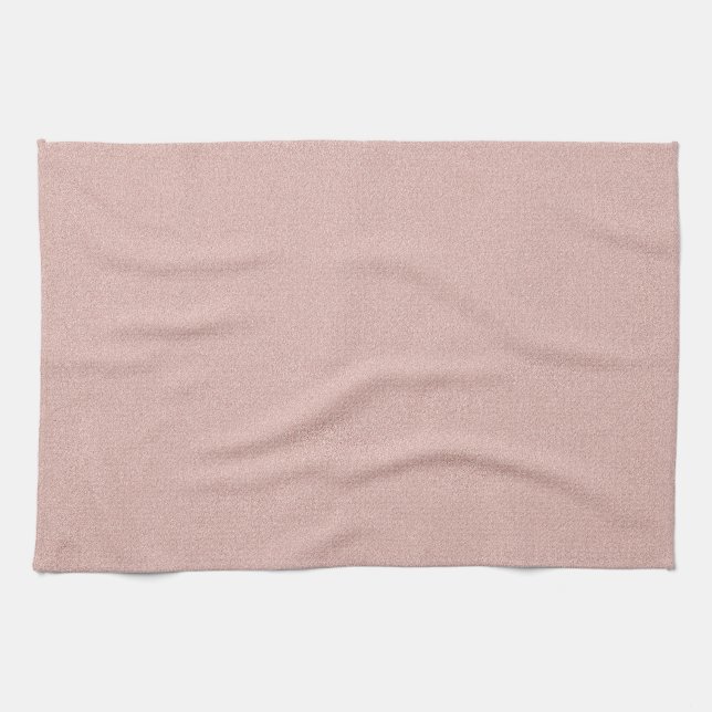 Chic Soft Pink Sand Tea Towel (Horizontal)