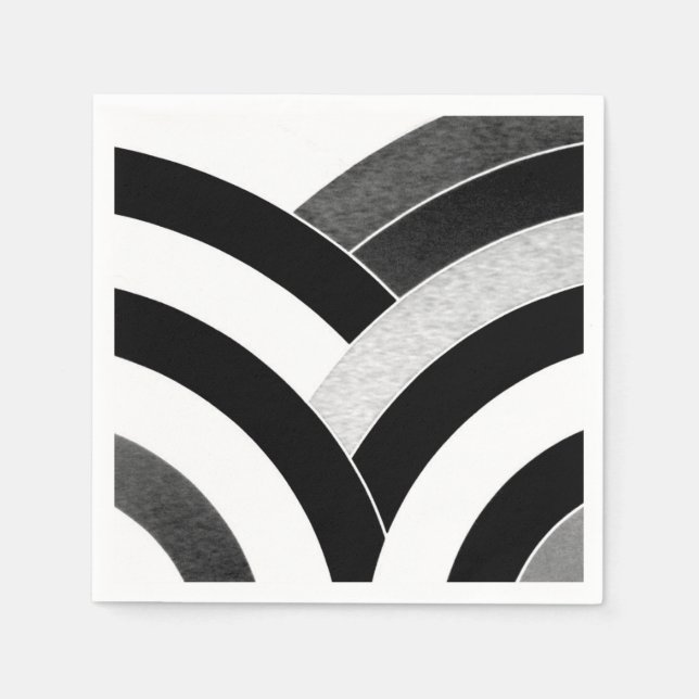 chic sophisticated modern chevrons napkin (Front)
