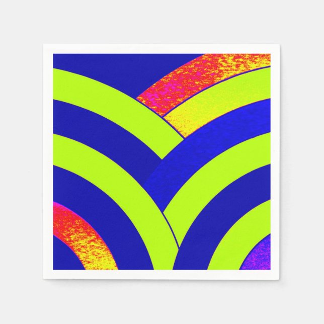 chic sophisticated modern chevrons napkin (Front)