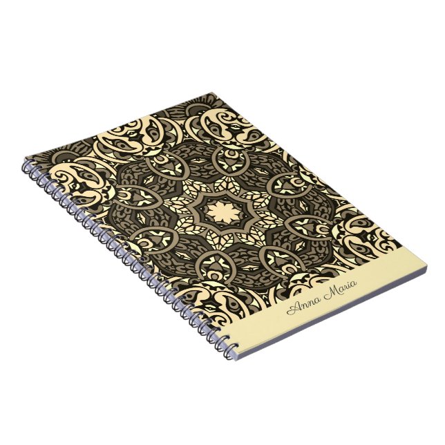 Chic spiral planner or appointment book - Mandala (Right Side)