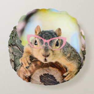 Chic squirrel round cushion
