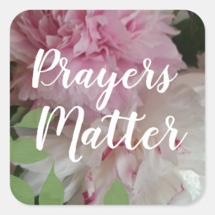 CHIC STICKER_"PRAYERS MATTER" SQUARE STICKER