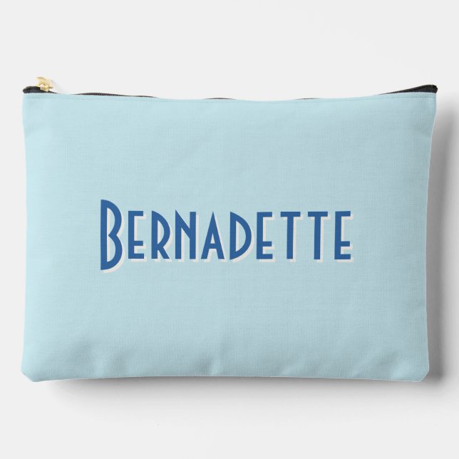 Chic Stripe Bachelorette Accessory Pouch (Front)